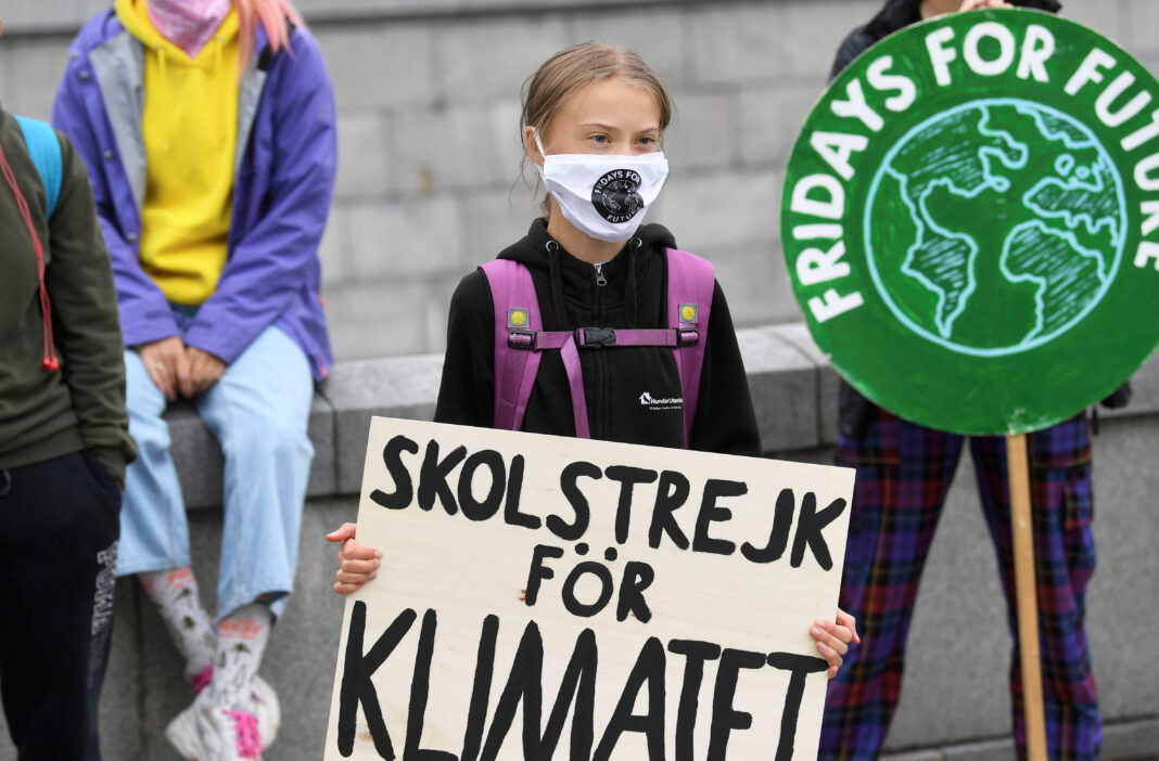 FOTO DE ARCHIVO: La activista sueca Greta Thunberg en Estocolmo, Suecia, el 4 de septiembre de 2020. Fredrik Sandberg/Agencia de Noticias TT/vía REUTERS