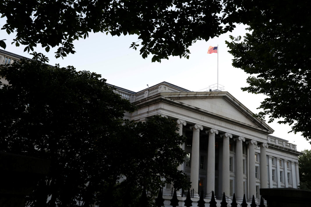 Departamento del Tesoro EEUU en Washington, D.C., EEUU, 30 agosto 2020. REUTERS/Andrew Kelly