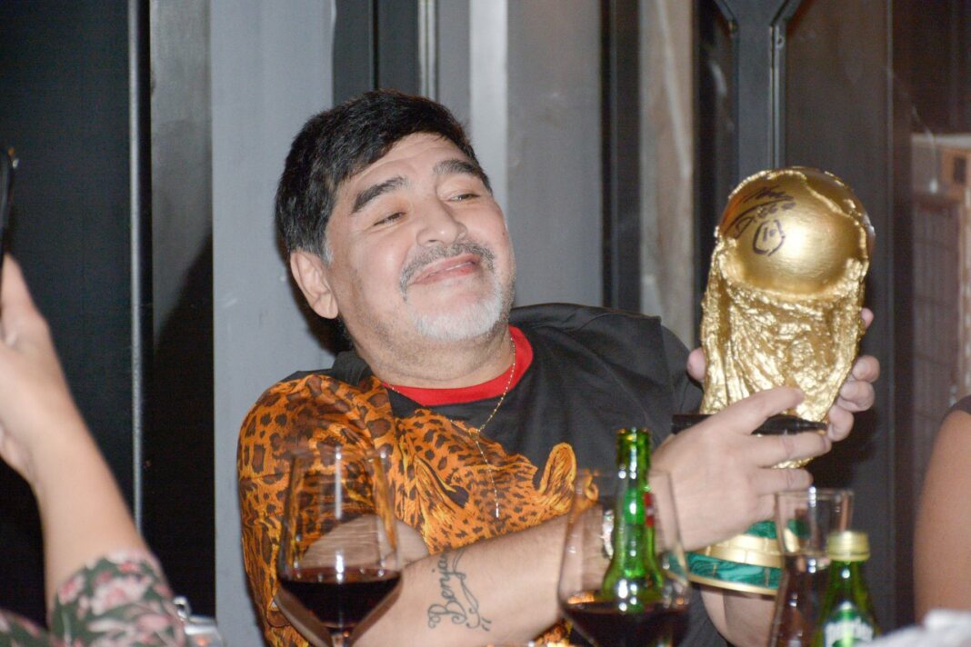 CULIACAN, SINALOA. 06NOVIEMBRE2018.- El astro de fútbol Diego Armando Maradona, entrenador del equipo Dorados de Sinaloa, participó en la 